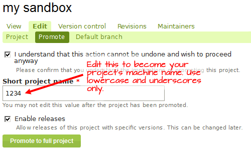 Promoting a project. createproject02.png