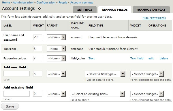 You may add fields to the user profile. user_fields01.png