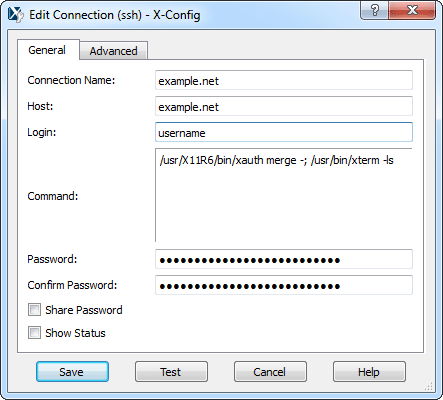 Configure connection to . xwin_32_config1.png